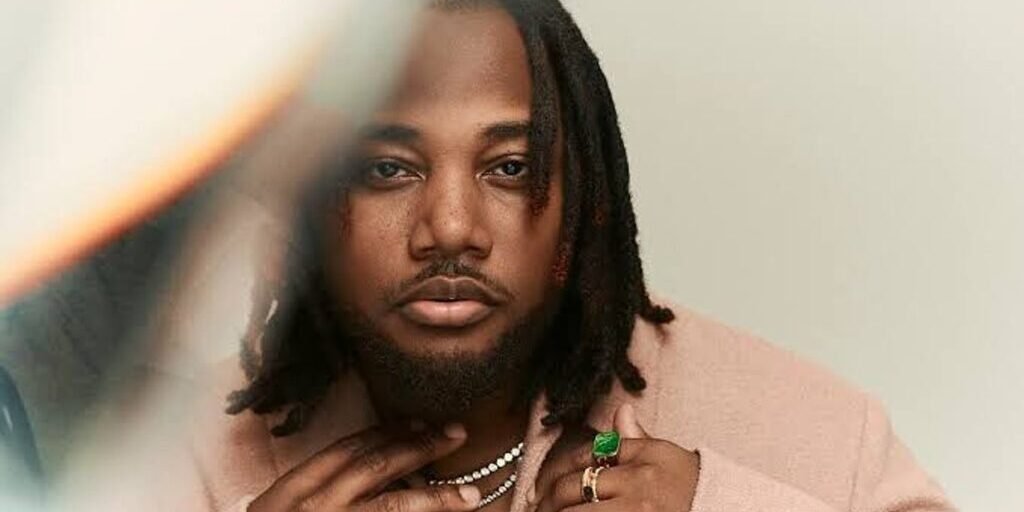 Leon Thomas, the Brooklyn-born R&B singer, songwriter and producer, in a portrait photo